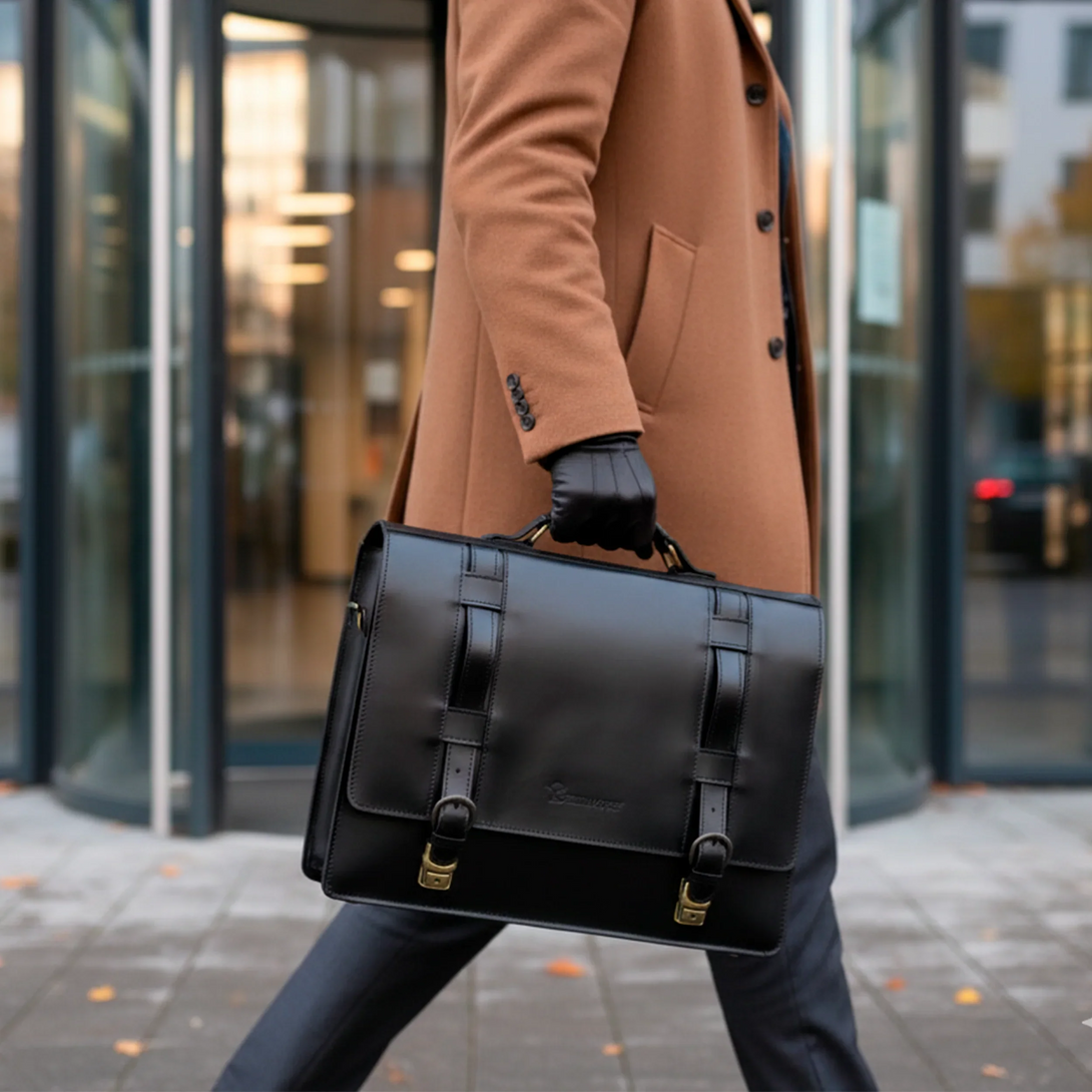 personalized leather wallet and belt gift set for men